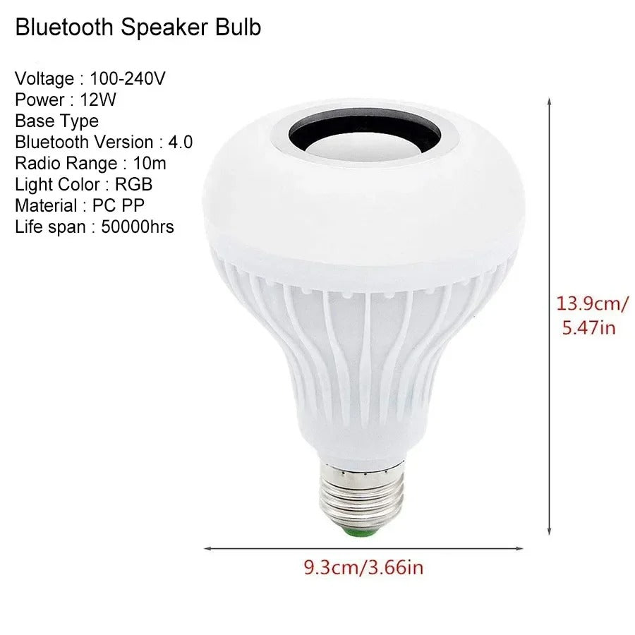 Bluetooth Speaker Music/RGB Light Bulb with remote/Bluetooth