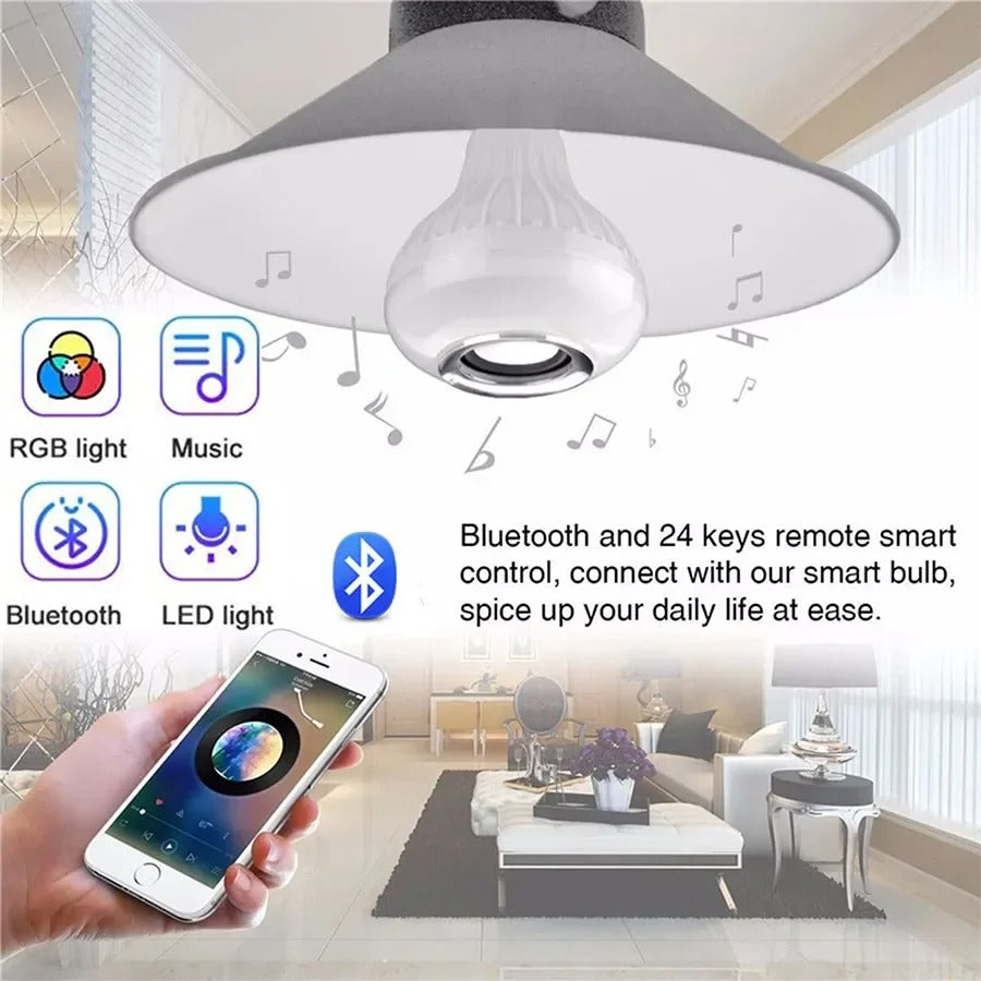Bluetooth Speaker Music/RGB Light Bulb with remote/Bluetooth